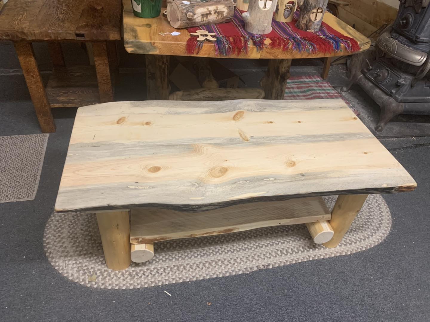 photo of pine coffee table